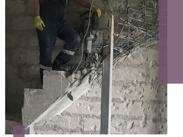 Демонтаж металлических и бетонных лестниц в Чусовой