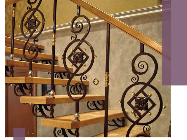 Изготовление кованых лестниц под ключ в Чусовой