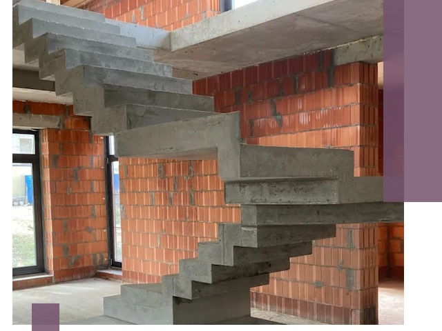 Изготовление бетонных лестниц под ключ в Чусовой