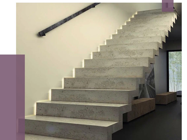 Облицовка бетонных лестниц в Чусовой от 4702 руб/м2 