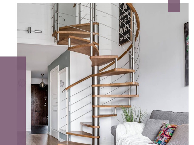 Монтаж винтовых лестниц в Чусовой от 18597 руб. 