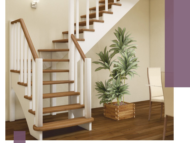 Г-образные лестницы под ключ в Чусовой — изготовление и монтаж