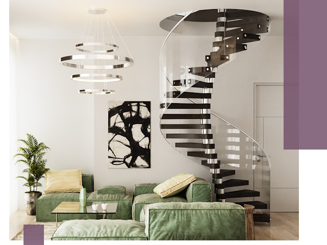 Лестницы для двухуровневой квартиры в Чусовой — изготовление и монтаж