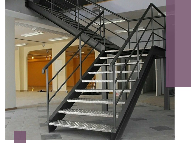 Лестницы для офиса в Чусовой: изготовление, монтаж, демонтаж