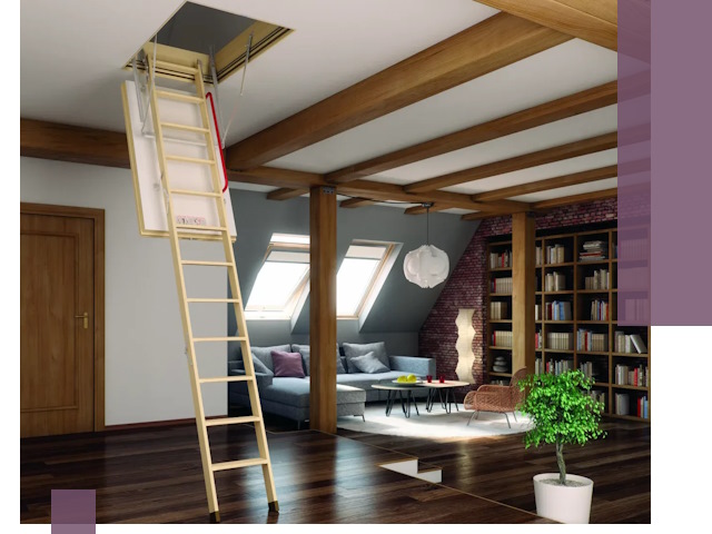 Чердачные лестницы под ключ в Чусовой: изготовление и монтаж