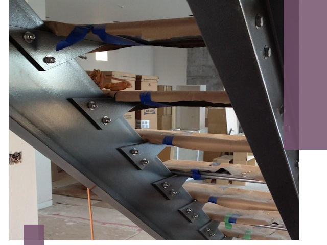 Усиление лестничных конструкций и усиление опор в Чусовой