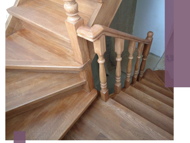 Дубовые лестницы под ключ в Чусовой: изготовление и монтаж