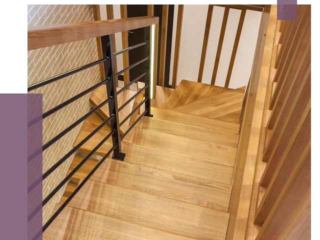 Лестницы из ясеня в Чусовой под ключ от 10239 руб. 