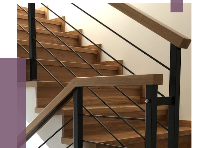 Обшивка металлической лестницы деревом в Чусовой от 4440 руб. 