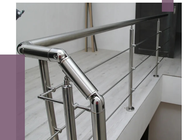 Перила из нержавеющей стали в Чусовой от 9194 руб. под ключ | ПРОЛЁТ-Чсв