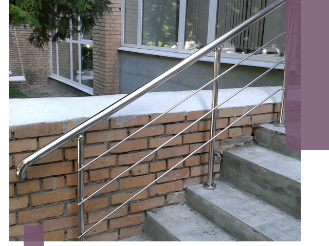 Перила из нержавеющей стали высокого качества в Чусовой
