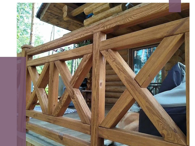 Деревянные перила под ключ в Чусовой от 7836 руб. 