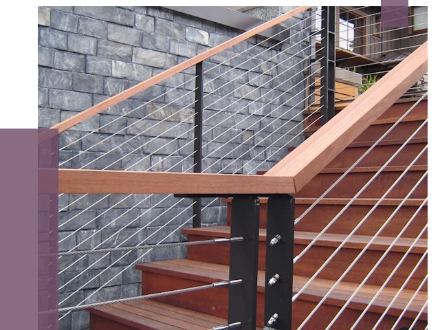 Тросовые перила под ключ в Чусовой от 7940 руб. 