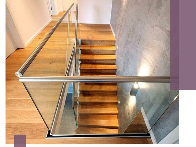 Перила для лестницы в доме — изготовление и монтаж в Чусовой