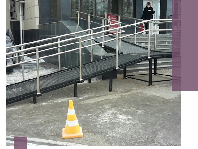 Стационарные пандусы под ключ в Чусовой — изготовление и монтаж