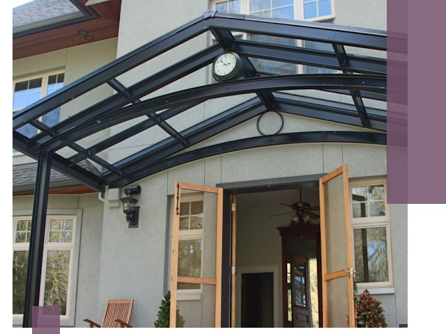 Изготовление и монтаж навесов и козырьков в Чусовой