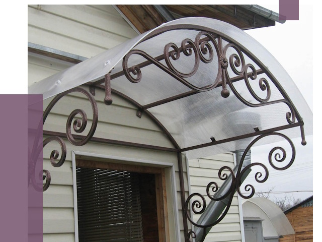 Изготовление козырьков в Чусовой от 7523 руб. — заказать | ПРОЛЁТ-Чсв