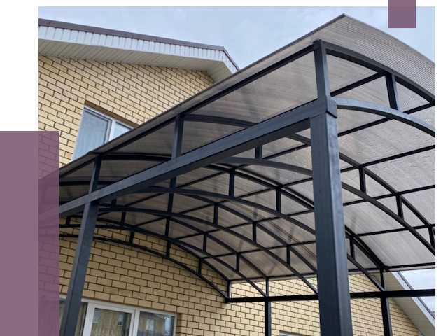 Монтаж козырьков в Чусовой от 11754 руб. | ПРОЛЁТ-Чсв