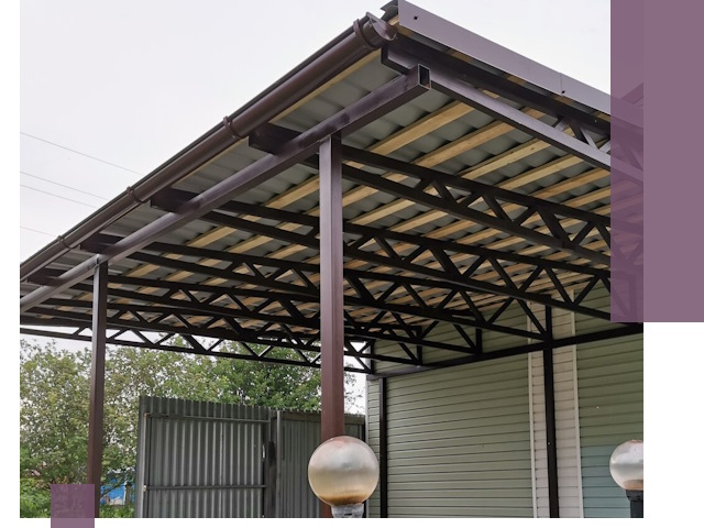 Навесы под ключ в Чусовой: изготовление, монтаж и гарантия