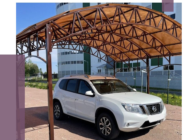 Недорогие навесы в Чусовой от 43882 руб. | ПРОЛЁТ-Чсв