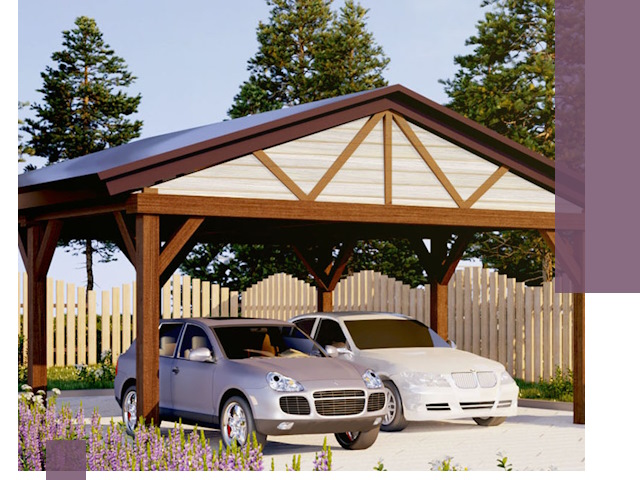 Навесы для автомобиля в Чусовой — изготовление и монтаж