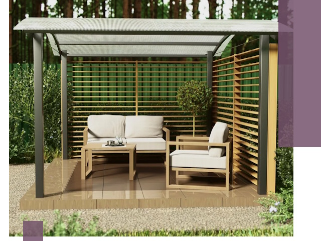 Навесы для дачи в Чусовой: изготовление, монтаж и демонтаж