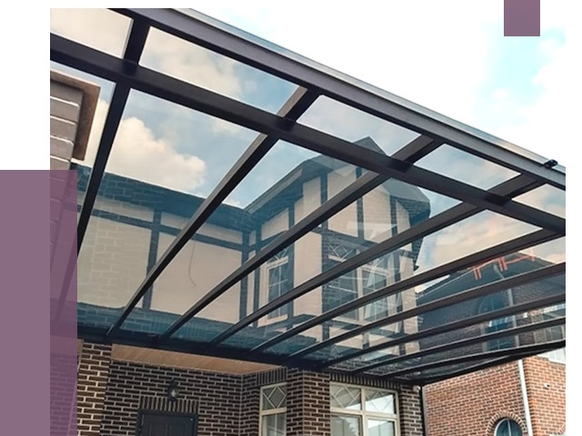 Навесы из поликарбоната в Чусовой от 8797 руб. под ключ — ПРОЛЁТ-Чсв