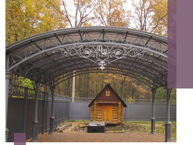 Кованые навесы премиум-класса под заказ в Чусовой