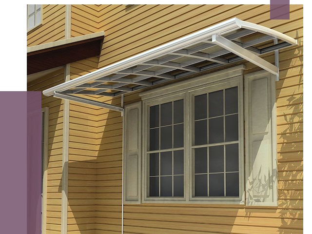 Козырьки над окнами в Чусовой от 7784 руб. — монтаж, покупки | ПРОЛЁТ-Чсв