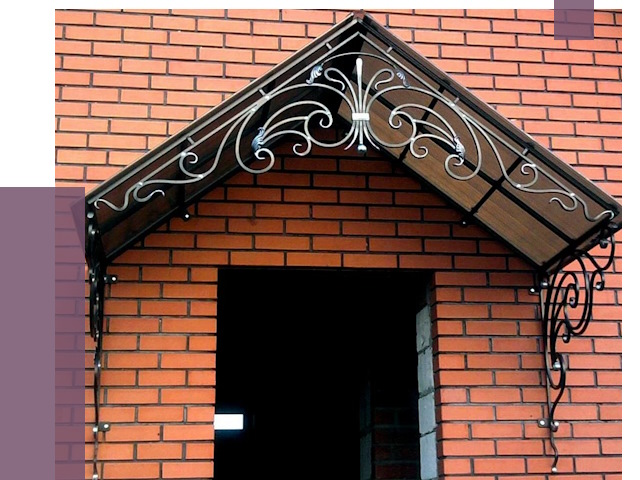 Металлические козырьки в Чусовой от 10918 руб. 