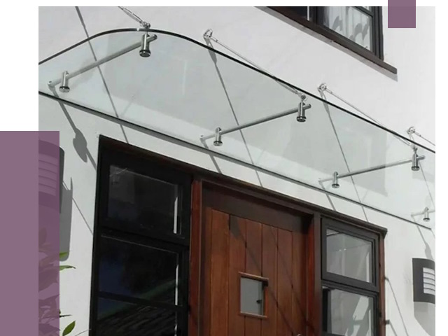 Стеклянные козырьки в Чусовой от 19329 руб. | ПРОЛЁТ-Чсв