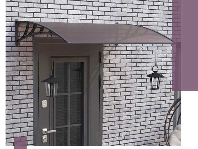 Недорогие козырьки и навесы под ключ в Чусовой