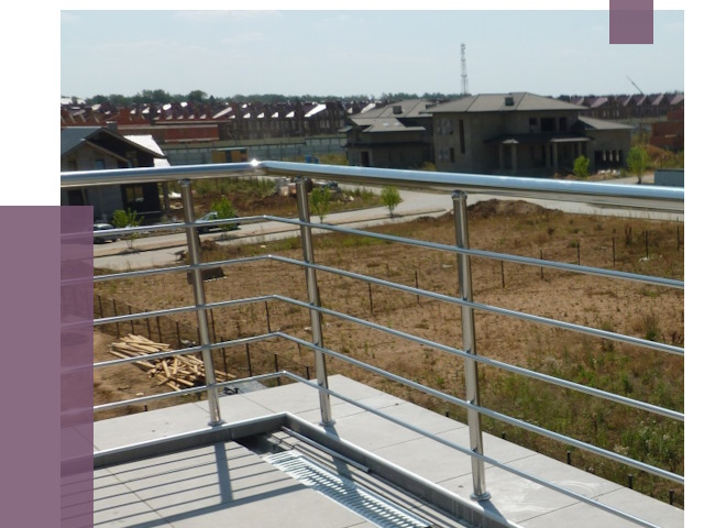 Парапеты из нержавеющей стали в Чусовой от 8149 руб. за м² | ПРОЛЁТ-Чсв