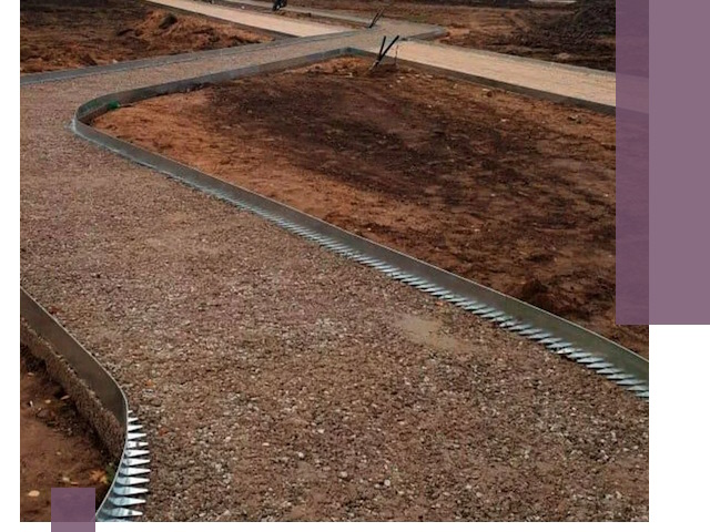 Металлические бордюры под ключ в Чусовой — изготовление и монтаж