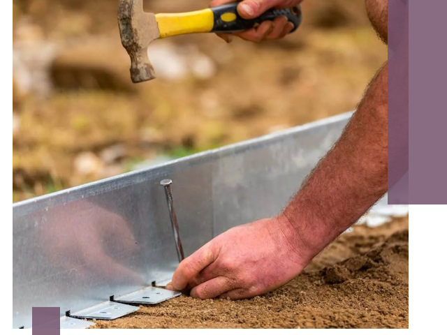 Монтаж металлических бордюров в Чусовой быстро и качественно