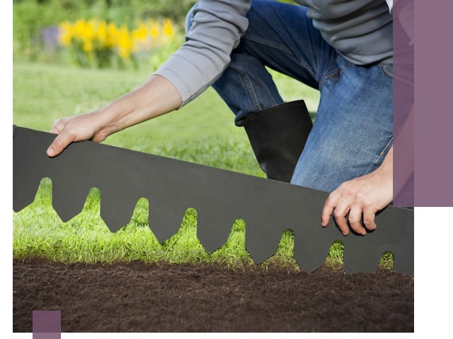 Металлические бордюры для газона в Чусовой — изготовление и монтаж