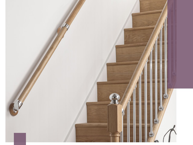 Пристенные поручни из стали и нержавейки под монтаж в Чусовой